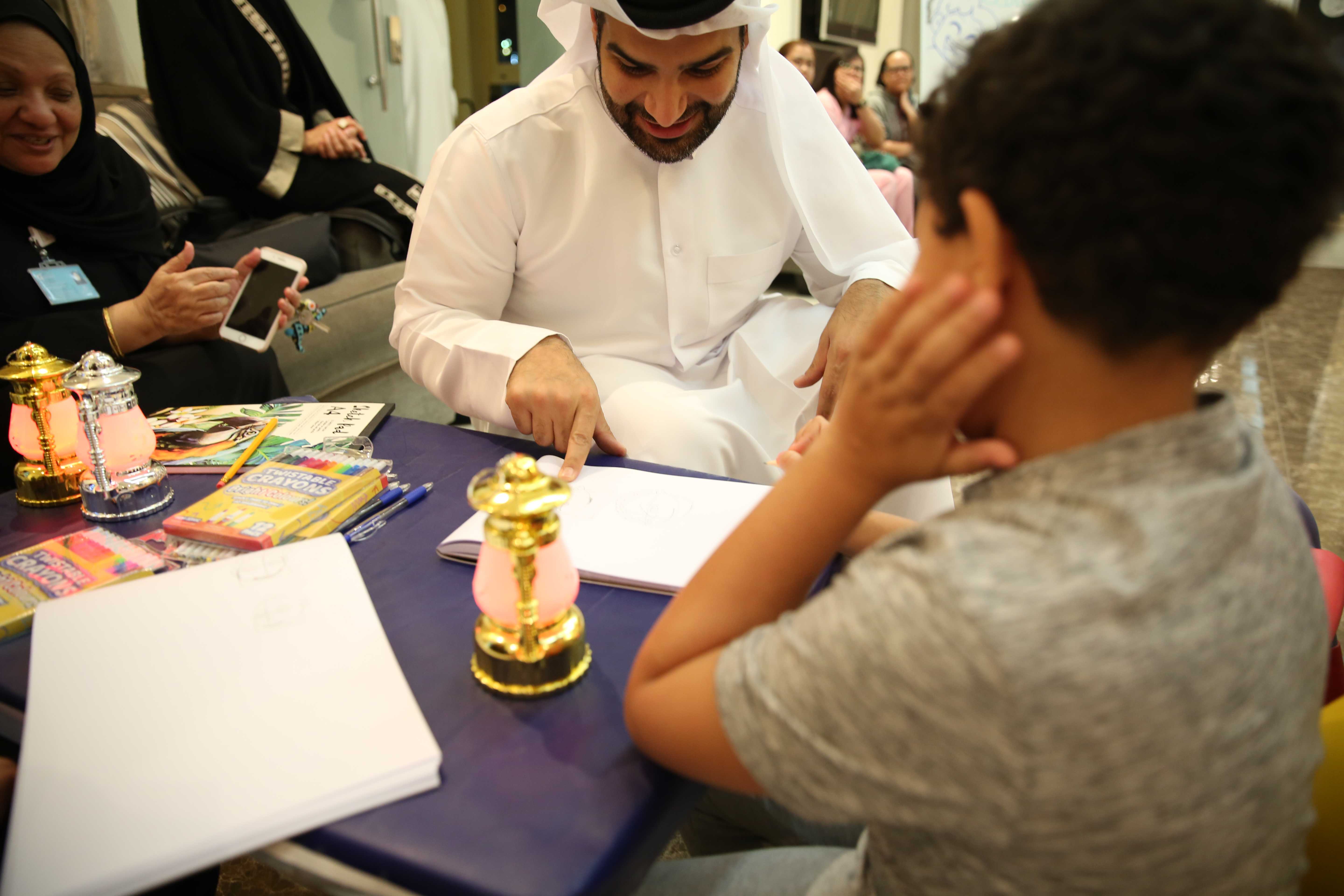 تم تقديم ورشه رسم لابناء دريمه من قبل (قطر للمال